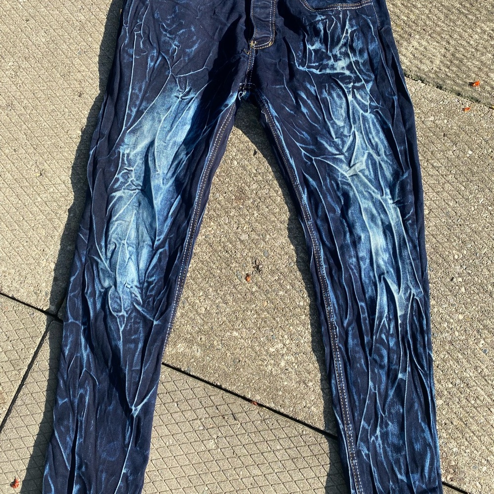 Stylish Dark Blue Skinny Jeans for Men